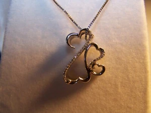 KAY JEWELERS JANE SEYMOUR 20 DIAMANTEN FAMILIE OFFENE HERZEN ANHÄNGER & KETTE MIT CHARM - Bild 1 von 10