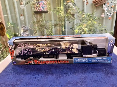 Newray Transportation Truck TOY MODEL 1:72 Scale Diecast 4799 BLACK ORIGINAL BOX - Image 1 of 4