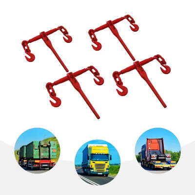 3/8-1/2in Load Binders 9,200 Lbs With G70 Hook 4Packs Set Ratchet Chain Binder - Image 1 of 4