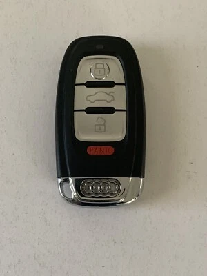 USED 4 BUTTON AUDI S4 FOB SMART KEY 8T0.959.754 AJ "18 YEARS ON EBAY" - Image 1 of 3