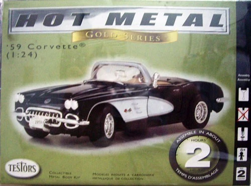 Testors #229 1/24 `59 CORVETTE - Image 1 of 1