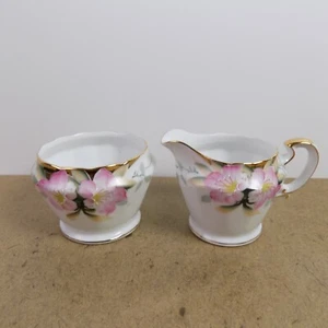 Noritake Azalea Individual Creamer & Sugar Bowl Vintage Japan - Picture 1 of 5