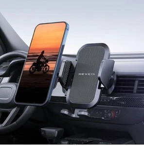 Car Phone Mount 2023 Wider Clamp & Metal Hook Car Phone Holder Vent 360 Rotation - Picture 1 of 6