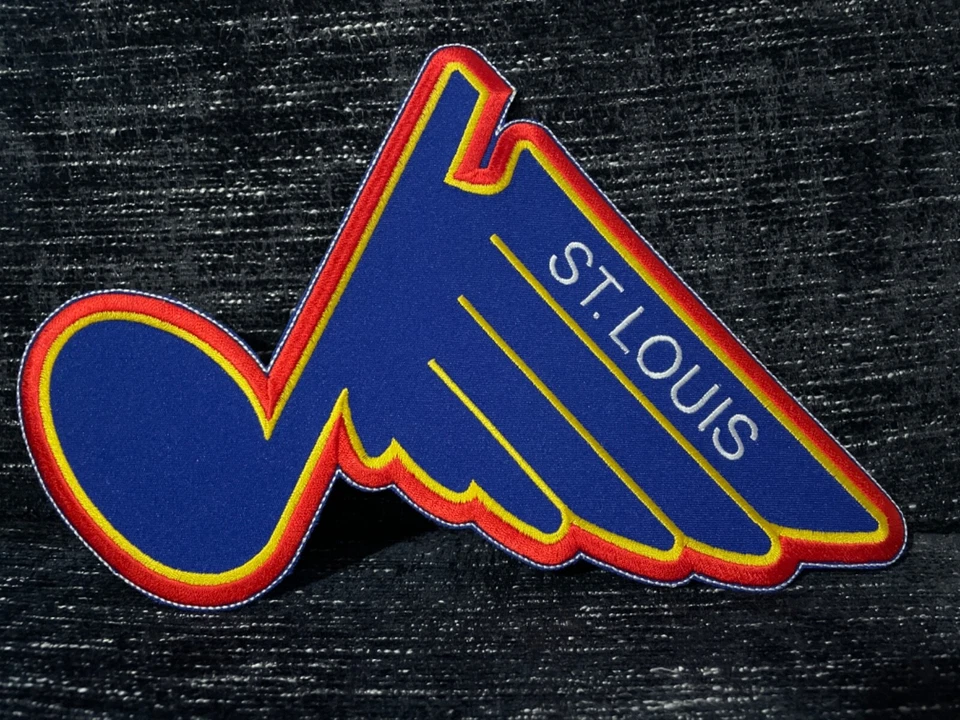 NHL SAINT LOUIS BLUES IRON ON JACKET PATCH 8” X 7.5” - Image 1 of 1