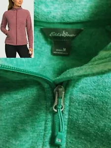 Eddie Bauer Women's M LOT Fast Fleece Full Zip Heather Cactus NWT $80 + Red EUC - Picture 1 of 4