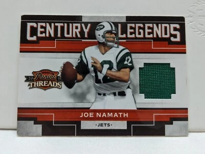 Rare Joe Namath 2010 Panini Threads Century Legends Jersey Insert /50 Eagles - Image 1 of 2