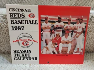 MLB Cincinnai Reds 1987 Season Ticket Calander! Preowned - Picture 1 of 16