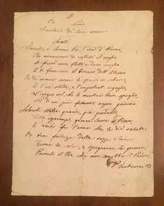 Autogrammbogen von Bartolomeo Venturini - Bild 1 von 1