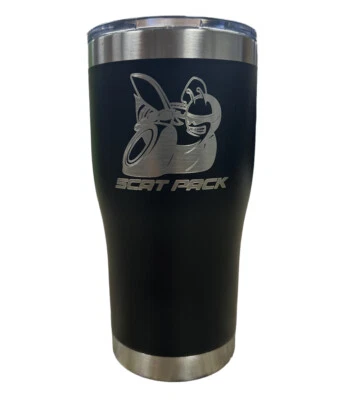 HANDCRAFTED Dodge Charger Challenger Scatpack 392 Stainless steel tumbler 20 oz
