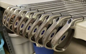 Turbo Power Titan Steel Iron Set 3-PW,AW,SW Stiff Graphite NEW GRIPS Men's RH - Picture 1 of 4