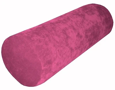 ma11g Fuschia Sofa Chenille Velvet Bolster CASE Neck Roll Cushion COVER Cus*Size - image 1 of 4