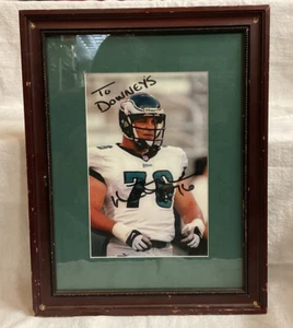 Foto autografiada de John Welbourne #76 Eagles "A Downey's" enmarcada 12,5"x16" - Imagen 1 de 3