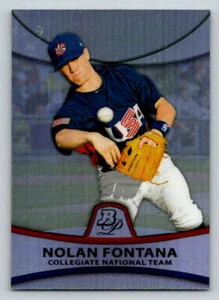 2010 Bowman Platinum Refractors #PP35 Nolan Fontana /999 (ref 200486) - Picture 1 of 2