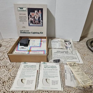 Kit de iluminación vintage Greenleaf Safe 'N Easy para casa de muñecas #9019 caja abierta... completo - Imagen 1 de 6