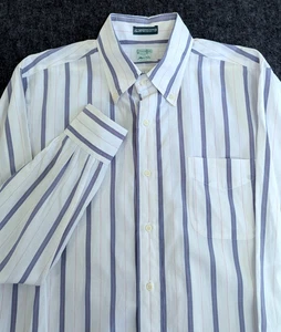 Vintage Gitman Bros Shirt Mens Sz XL Long Sleeve Button Up Stripes Cotton In USA - Picture 1 of 10