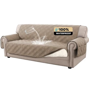100% Waterproof Couch Cover for 3 Cushion Couch Sofa Pet Friendly Non-Slip Co... - Picture 1 of 6
