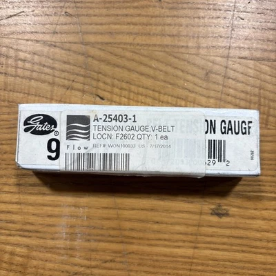 Medidor de tensión de correa en V de flujo A-25403-1 Foto 1 de 4