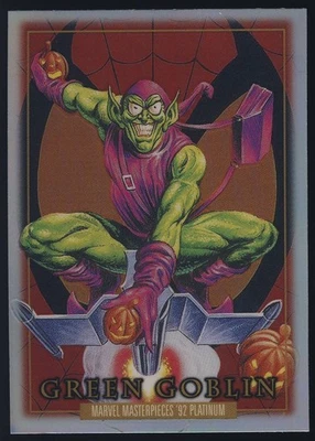 2024 Skybox Marvel Masterpieces '92 Platinum Rainbow Parallel #36 Green Goblin - Image 1 of 2
