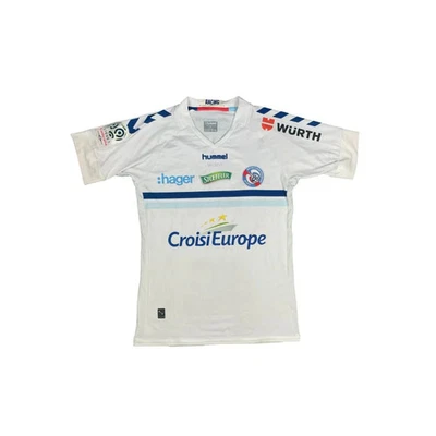 Maillot football vintage extérieur RC Strasbourg Alsace #8 Aholou saison 2017-20 - Photo 1/4
