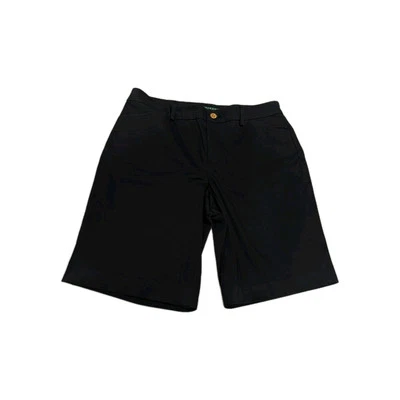 Bermudas negras Lauren Ralph Lauren para mujer 8 clásicas preppy #7111 Foto 1 de 4