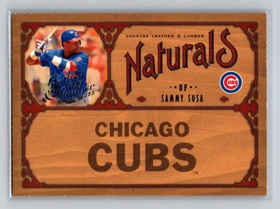 2005 Donruss Leather & Lumber - Naturals Sammy Sosa #N-19 /2000 - Image 1 of 2