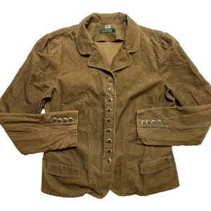 Lauren Ralph Lauren Military Jacke Damen S braun viele Knöpfe Cord - Bild 1 von 11