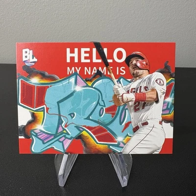 2023 Topps Big League - Roll Call Wildstyle Edition Mike Trout #RC-2 - Image 1 of 2