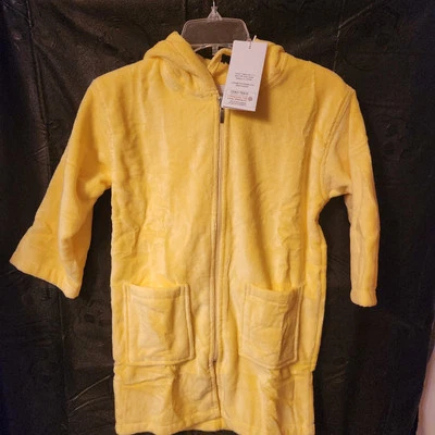 Turkish Premium Quality 100% Cotton Parador Hooded Kids Zip Up Bathrobe Size S - Image 1 of 4