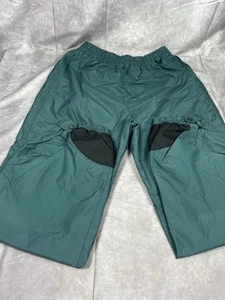 Women's Columbia Green PVC Waterproof Vented Elastic Waist Rain Pants Size Large - Picture 1 of 8