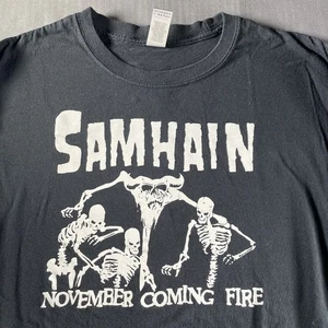 Samhain Hemd Herren Large November Coming Fire Modern Langarm Danzig Misfits - Bild 1 von 7