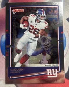 2020 Panini Donruss Saquon Barkley #184 Press Proof Silver /100 - Bild 1 von 1