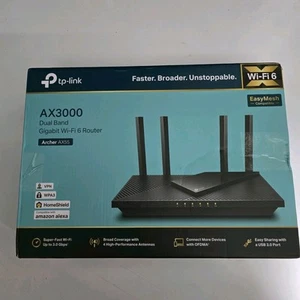 Sealed TP-Link Archer AX55 Pro AX3000 Dual Band Router EasyMesh VPN 2.5Gb Port/o - Picture 1 of 1
