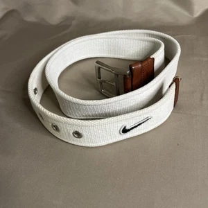Nike White golf Belt Size 34 total Length of Belt is 39 Inches NIKE GOLF - Picture 1 of 6