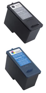 ORIGINAL 2X DELL KX703 COLOUR & KX701 BLACK SERIES 11 948 V505 V505W FASTPOSTAGE - Picture 1 of 1