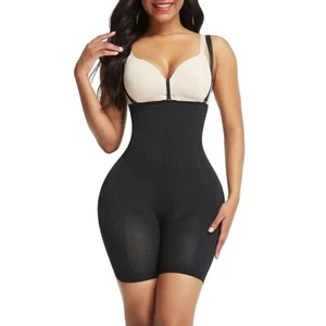 High Impact Tight Fit Tummy Control High Waisted Shapewear Shorts with Bra Clips - Picture 1 of 10