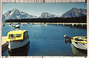 John Colter Bay Grand Teton Nationalpark Wyoming Vintage Postkarte - Bild 1 von 2