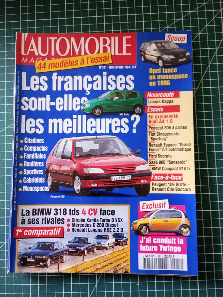AJ083 L'AUTOMOBILE 1994 N°581 les françaises sont elles meilleures ? - Photo 1/1