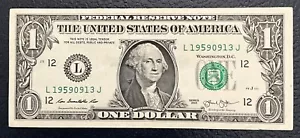 September 13th 1959 Anniversary Birthday Bill $1 US Dollar Note **L@@K**. - Picture 1 of 2