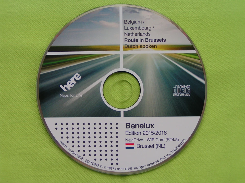 NAVIGATION CD WIP COM RT4 RT5 BENELUX 2016 CITROEN C4 C5 C8 PEUGEOT 207 307 407 - Bild 1 von 1