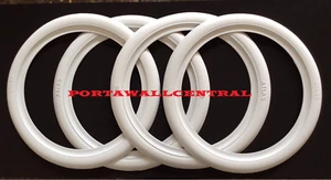 Atlas 12'' Add-On White Wall PORT-O-WALL Tyre insert Trim Set.DHL Free Ship #02 - Picture 1 of 4