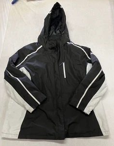 ZeroXposure Coat Jacket Men's XL Detachable Hood Black White Full Zip Pockets - Picture 1 of 18