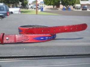 Fancy Southwest Design Prison Made HITCHED HORSE HAIR BELT Western Cowboy 32-34 - Picture 1 of 7