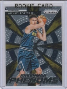 TARJETA DE NOVATO MICHAEL PORTER Jr Freshman Phenoms PRIZM BALONCESTO Denver Nugget RC - Imagen 1 de 2