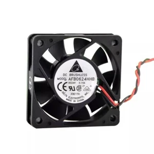 Delta AFB0624HHB 6015 DC24V 0.15A 6CM 2-Wire Inverter Ball Cooling Fan - Afbeelding 1 van 4