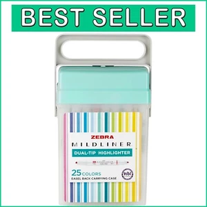 Versatile Mildliner Double-Ended Highlighter Set in Case - Assorted Pastels - Picture 1 of 6