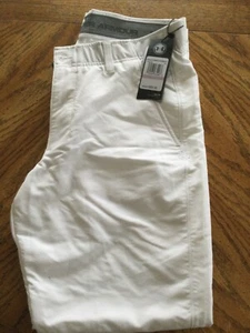 Under Armour Showdown Golf Pants Mens White Size 40 X 32 NWT - Picture 1 of 1