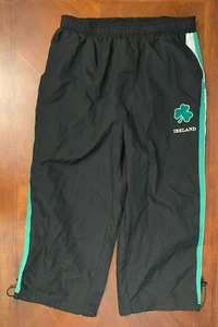 Ireland Women's Capri Casual Athletic Pants - Small, Black Green White, Shamrock - Picture 1 of 10