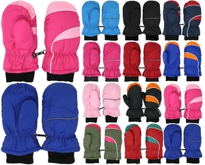 Kids Toddlers Winter Warm Snow Ski Mittens - Picture 1 of 19