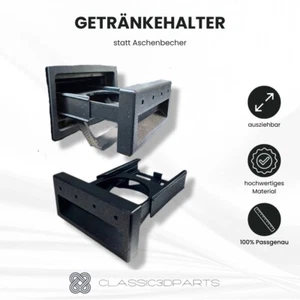Portabotellas Premium portavasos para VW T4 porta latas en lugar de cenicero - Imagen 1 de 5