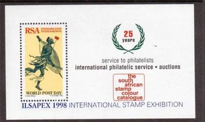 SOUTH AFRICA, 1996 WORLD POST DAY CORPORATE MIN SHEET, SG 889, MNH - Picture 1 of 1